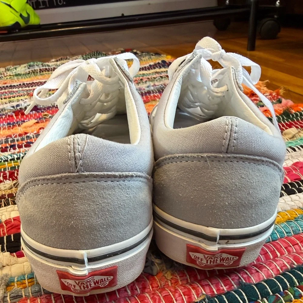 Vans NWOT Old Skool Gray, Dawn & White Shoes Size US9 Women’s 7 Mens - Picture 5 of 6